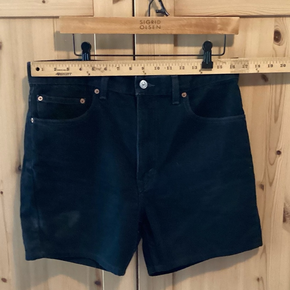 π Vintage Leviβs Shorts 34 Black Y2K Regular Fit Denim SHORTS 505 Deadstock - Picture 5 of 16